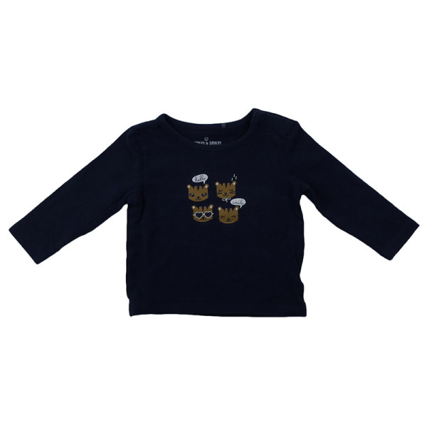 T-Shirt - CUDDLES & SMILES - 6 maanden (68) | Tweedehands kinder en babykleding