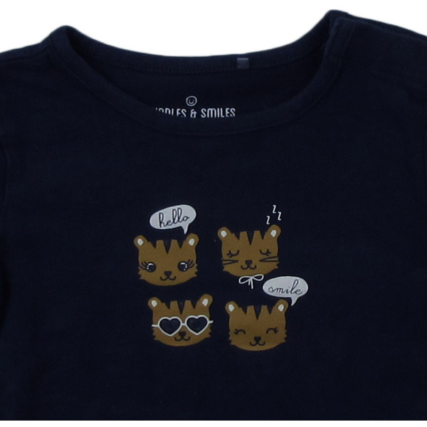 T-Shirt - CUDDLES & SMILES - 6 maanden (68) | Tweedehands kinder en babykleding