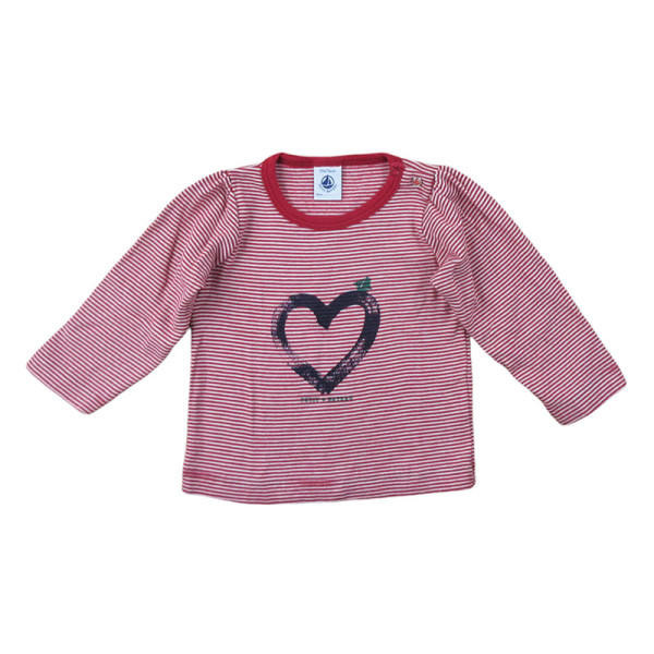 T-Shirt - PETIT BATEAU - 12 maanden (74)